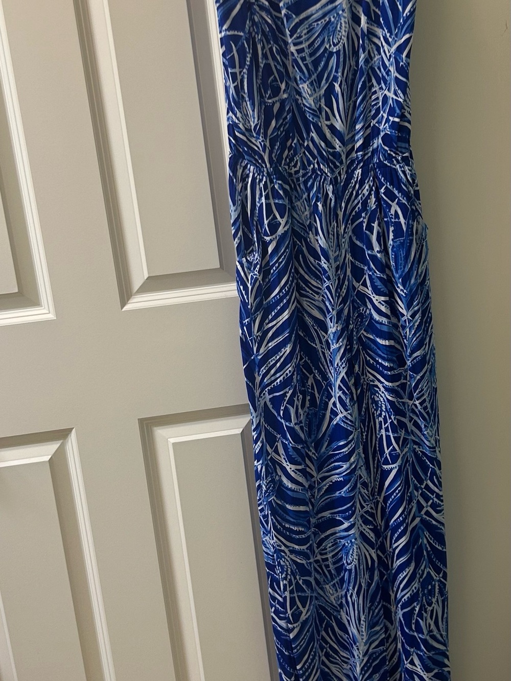 Lilly Pulitzer Dusk Jumpsuit Blue & white Size Small. PTP 18 Gorgeous Blue 💕 - Picture 3 of 7